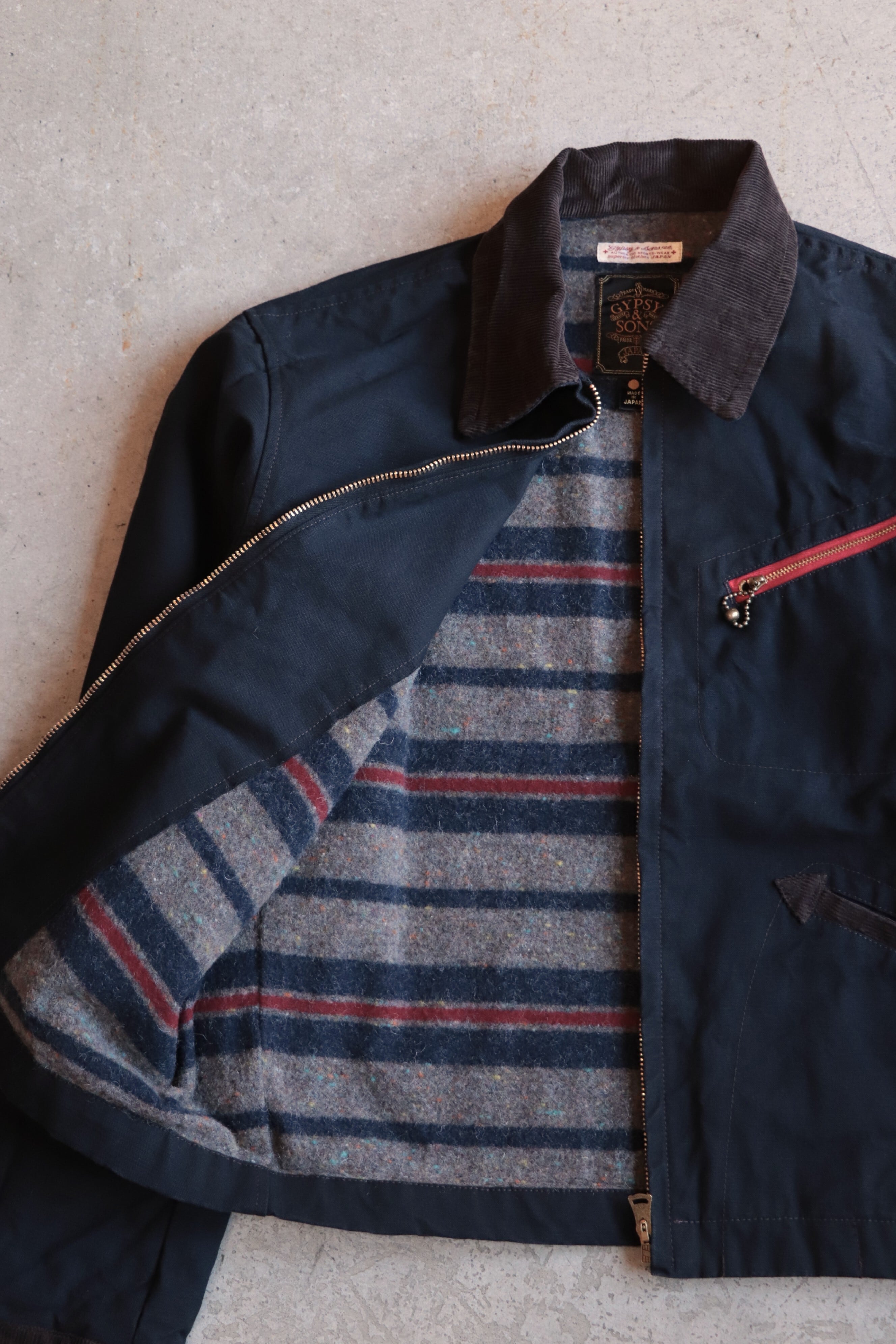 GYPSY & SONS/ジプシーアンドサンズ 15oz ARMY DUCK SPORTS JK GYPSY & SONS/ジプシーアンドサンズ 15oz ARMY DUCK SPORTS JK