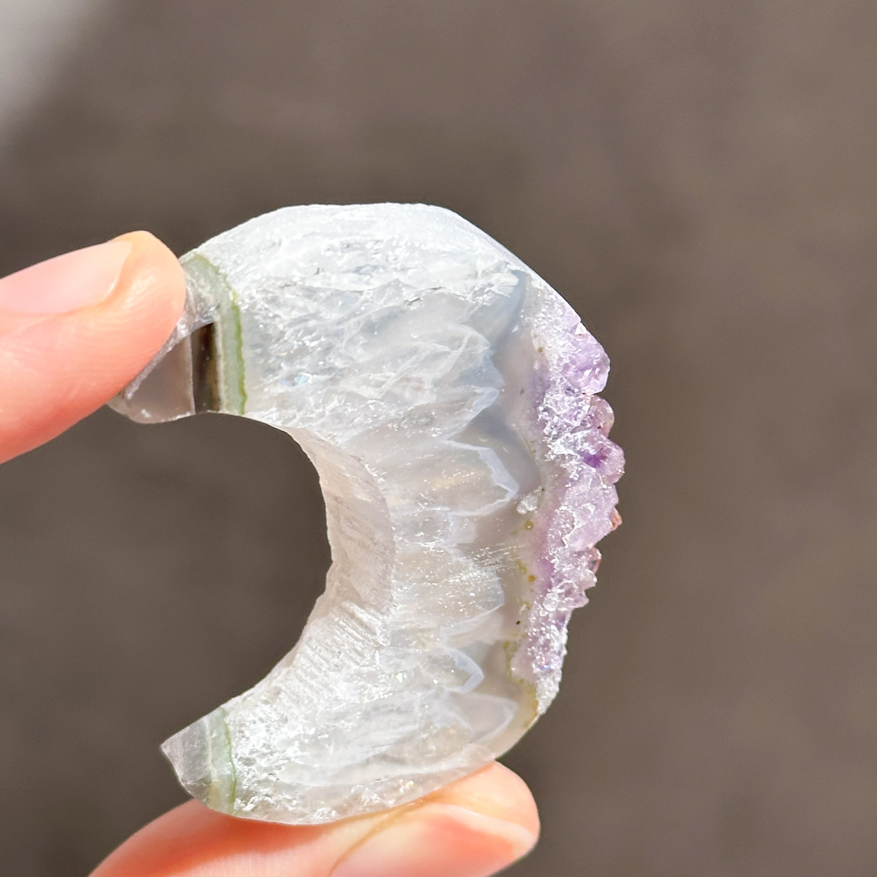 アゲート×アメジスト 月84◇ Agate × Amethyst ◇天然石・鉱物