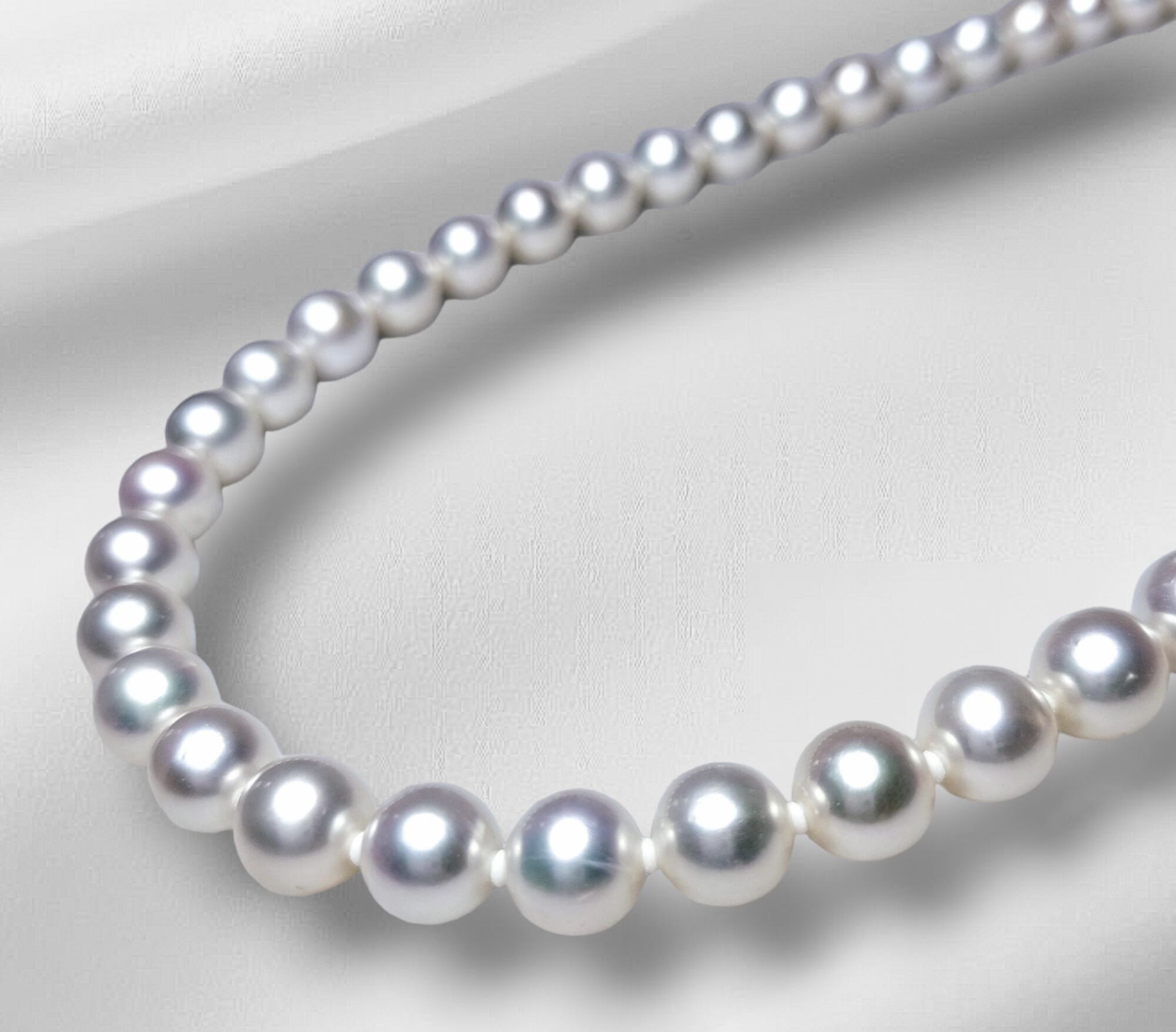 天然アコヤ真珠マルチカラーネックレス9.4〜9.0mm