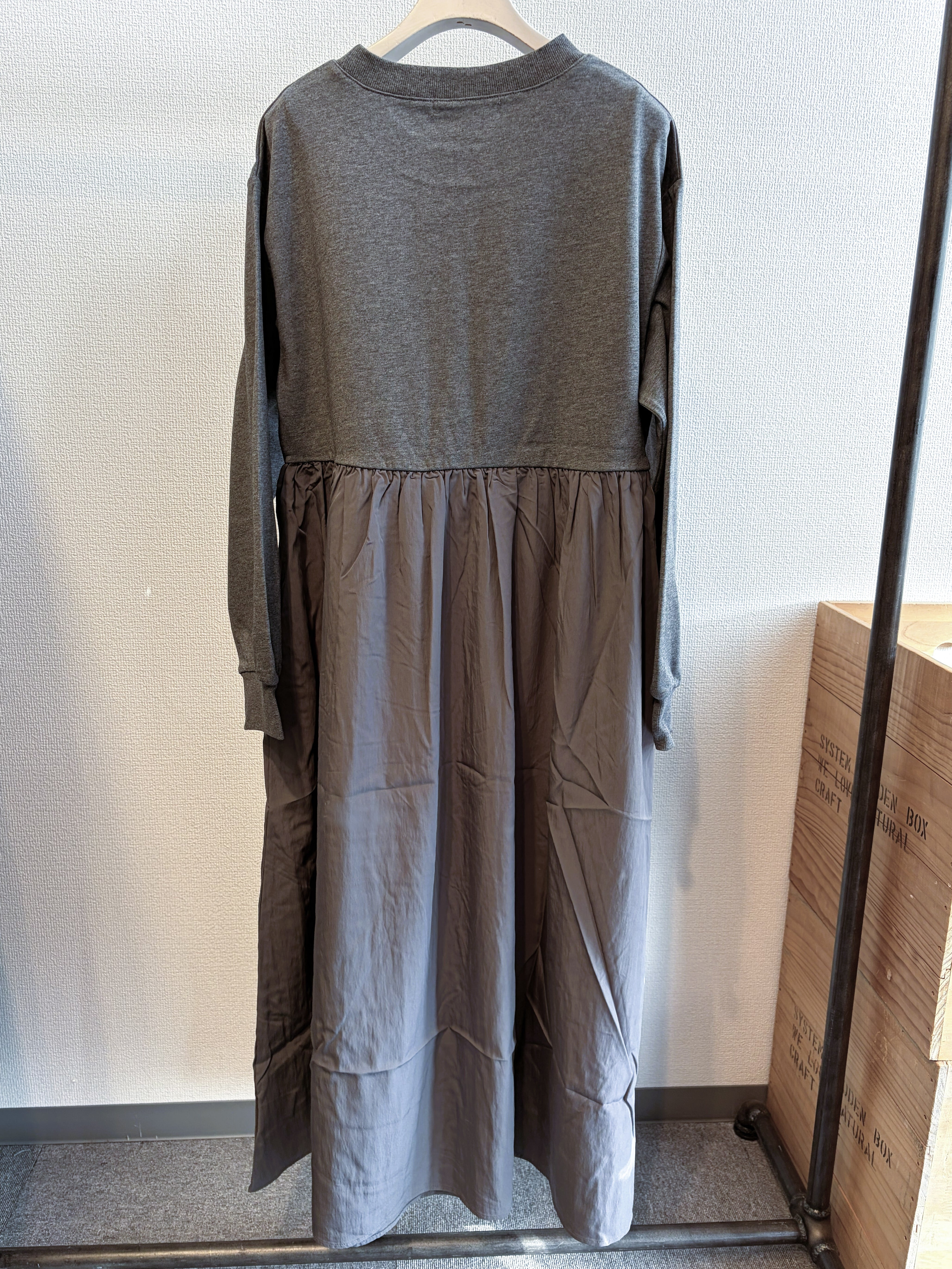 ○○○9286】異素材ドッキングマキシワンピース (8801-62511) | 9286