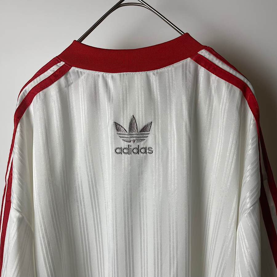 ~80s 90s adidas アディダス ハーフジップ ゲームシャツ Tシャツ ...