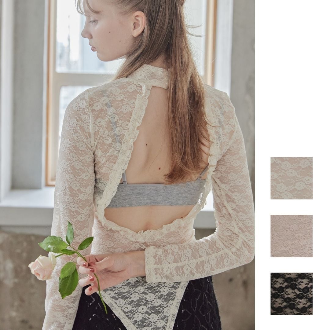 バックオープンレースボディスーツ / Back open race bodysuit