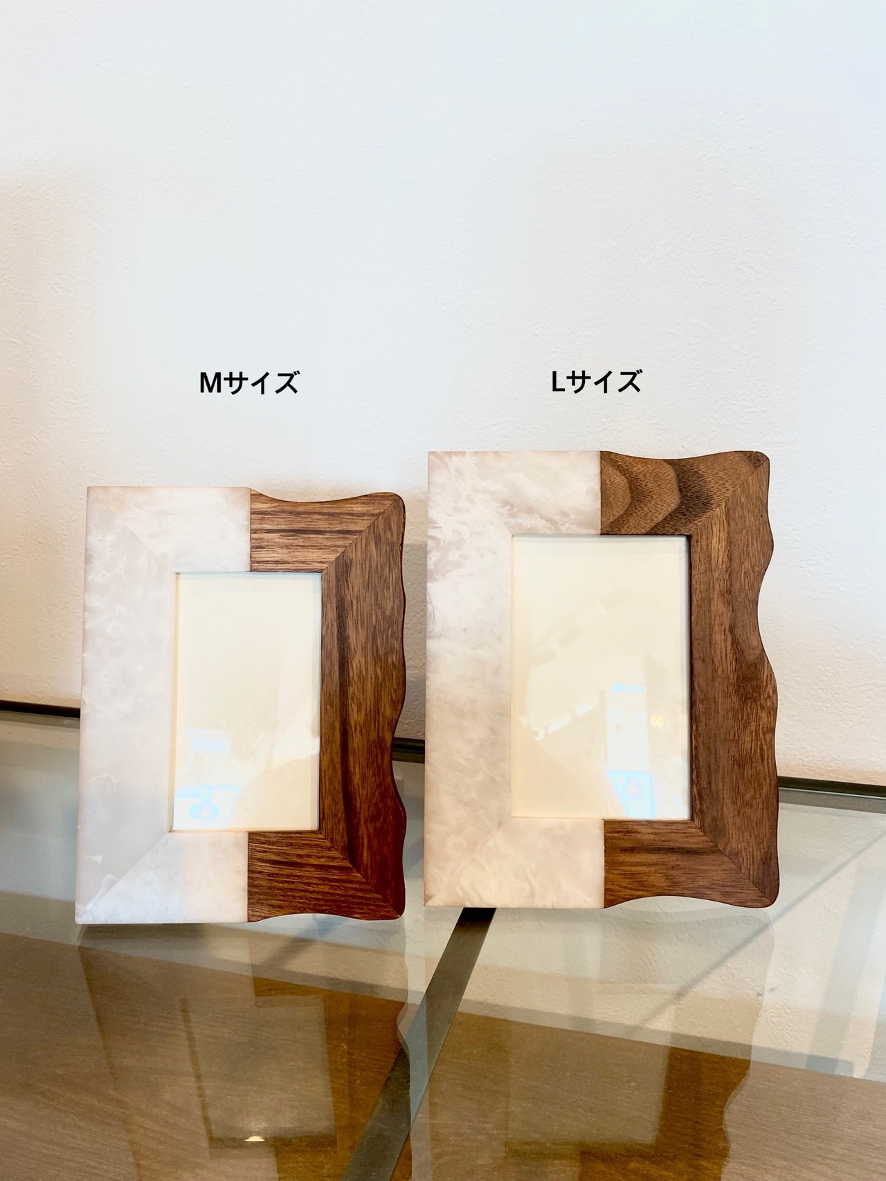 【adepeche】comu-le photo frame wave Mサイズ　フォトフレーム インテリア