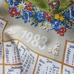 布製カレンダー [Edelweiss] 1983年度 (pot-134)