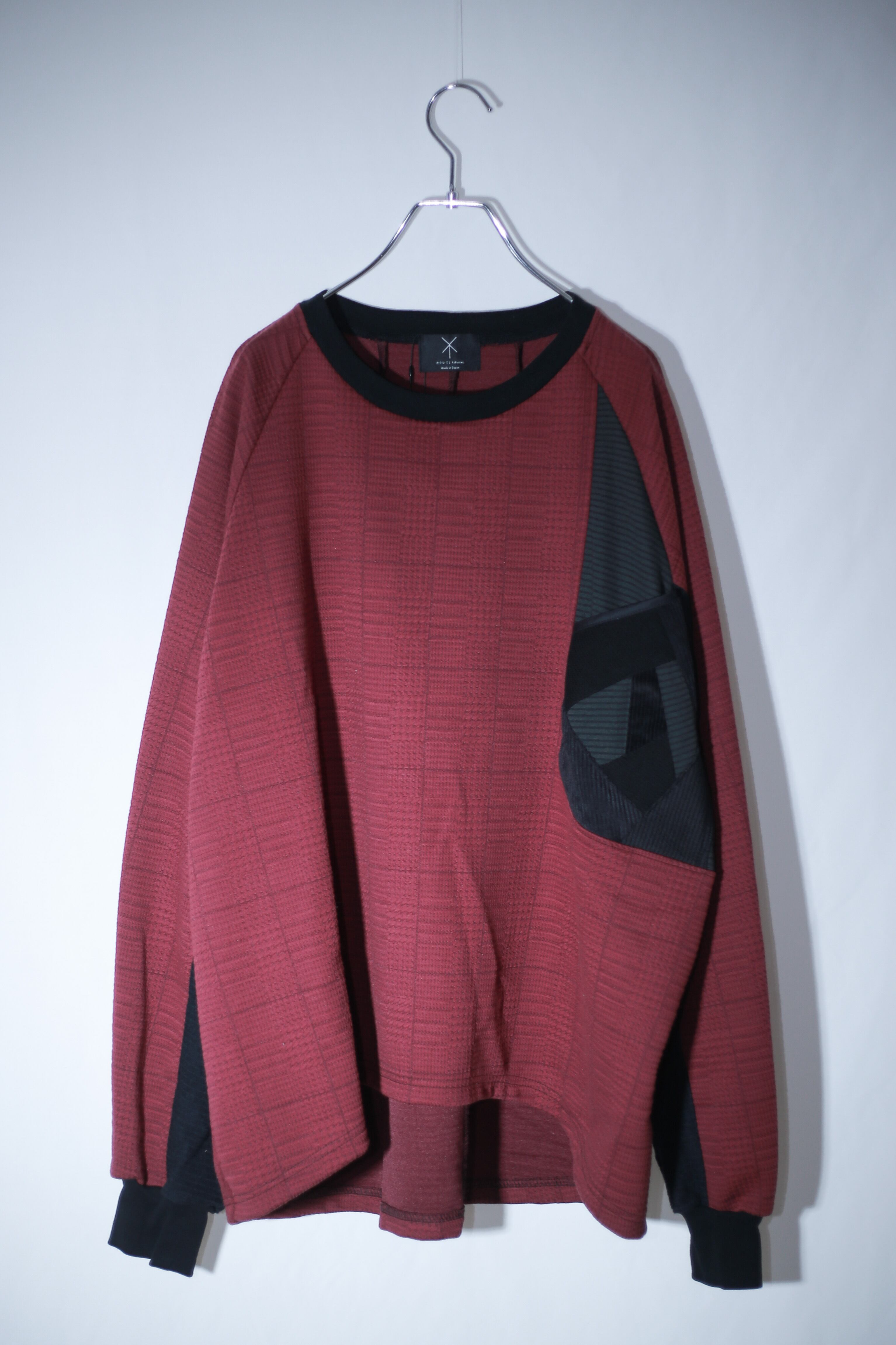 Raglan-PO (wine red/glen check/black)