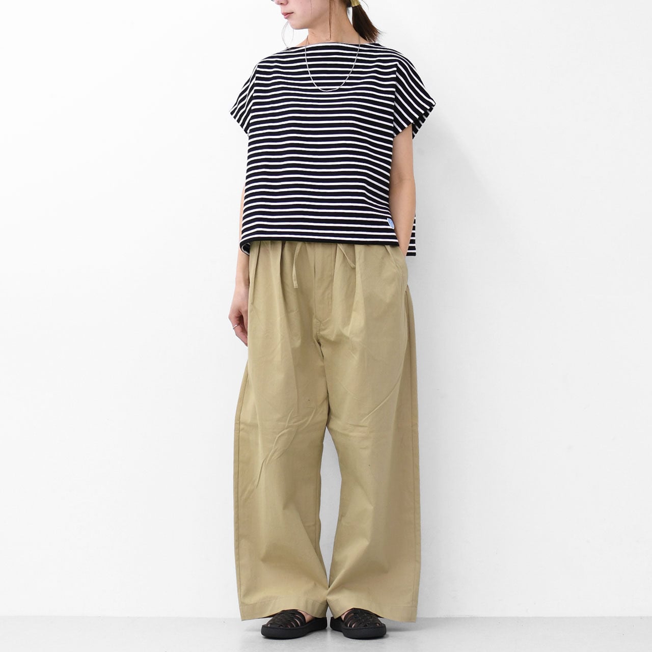 ORCIVAL [オーチバル・オーシバル] W COTTON NYLON WIDE EASY