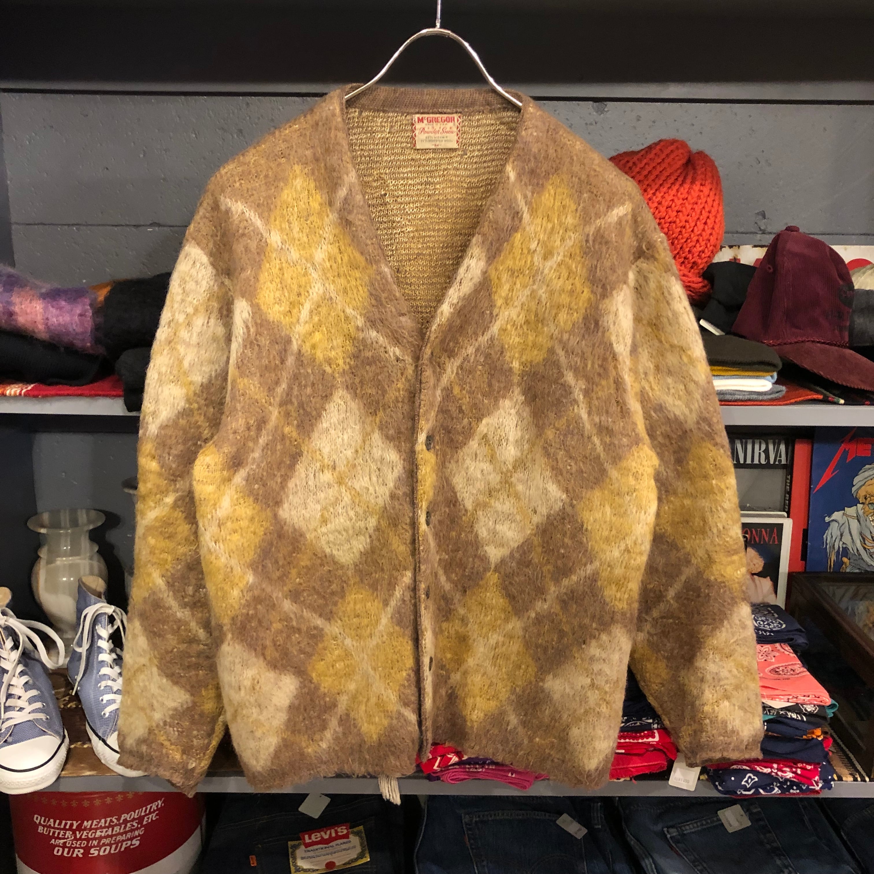 McGREGOR 60s mohair モヘア カーディガン ミックス 入念