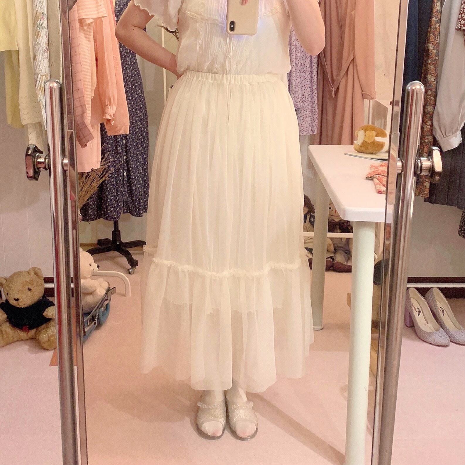 remake : morse signal from the left sheer dress