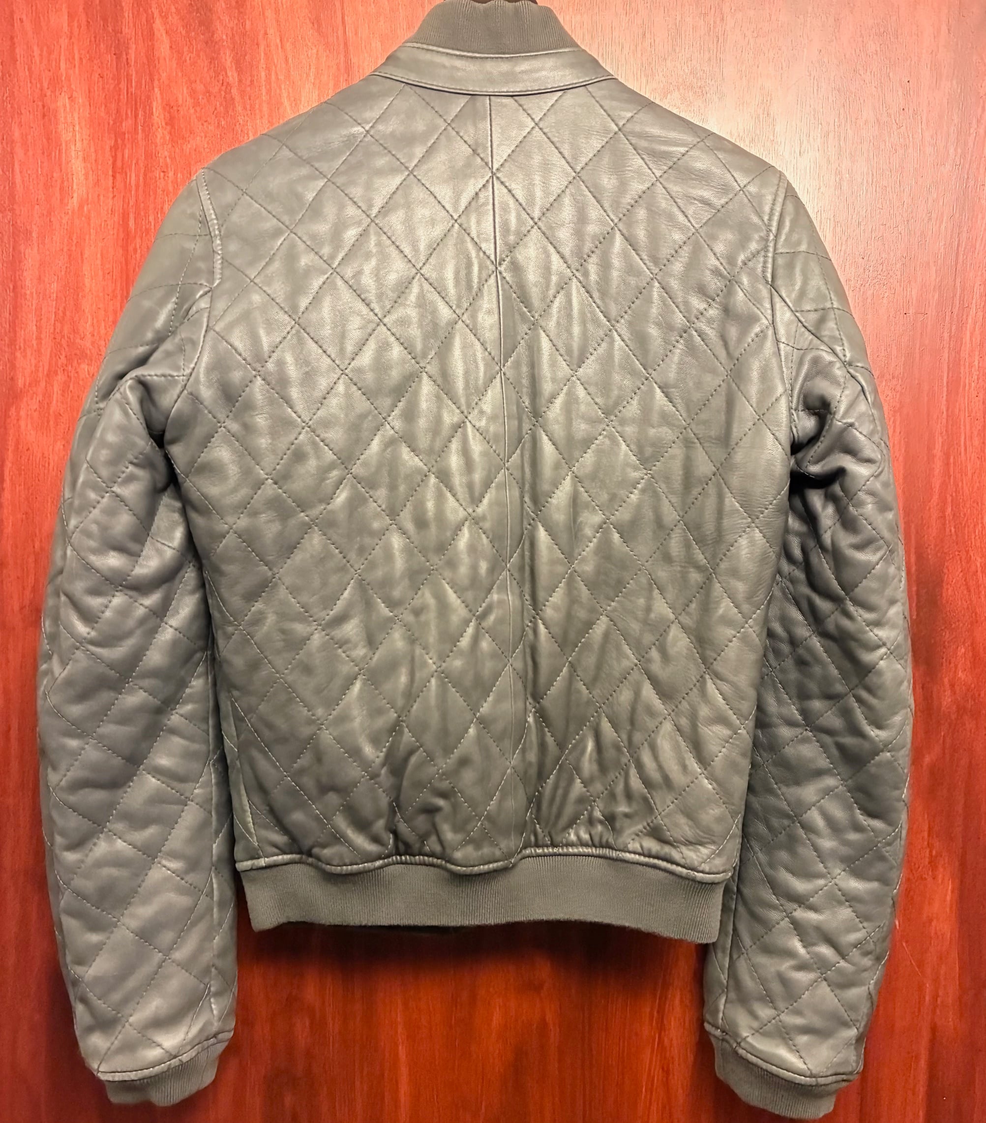 【美品】DIESEL ラムレザージャケット シングルライダース キルティング DIESEL 本革 ラムレザー × ナイロン リバーシブル キルティングレザー