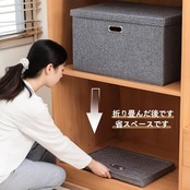 [Neurix] 収納ボックス 折りたたみ 蓋付き 収納ケース 衣類 布団 小物 収納 折り畳み 組立簡単 多機能 防塵 厚み 強い耐荷重 大容量 家庭用 オフィス用 車用 複数のサイズ (大きい/50*35*31/1個)