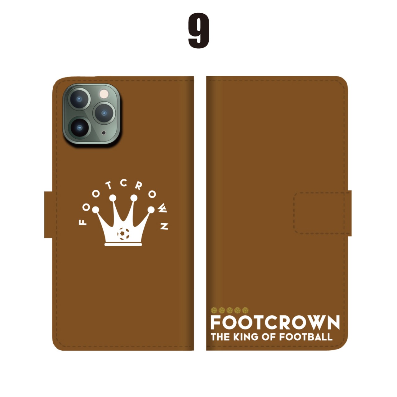 フットクラウン 手帳型スマホケース ロゴデザイン iPhone全機種対応 - 10