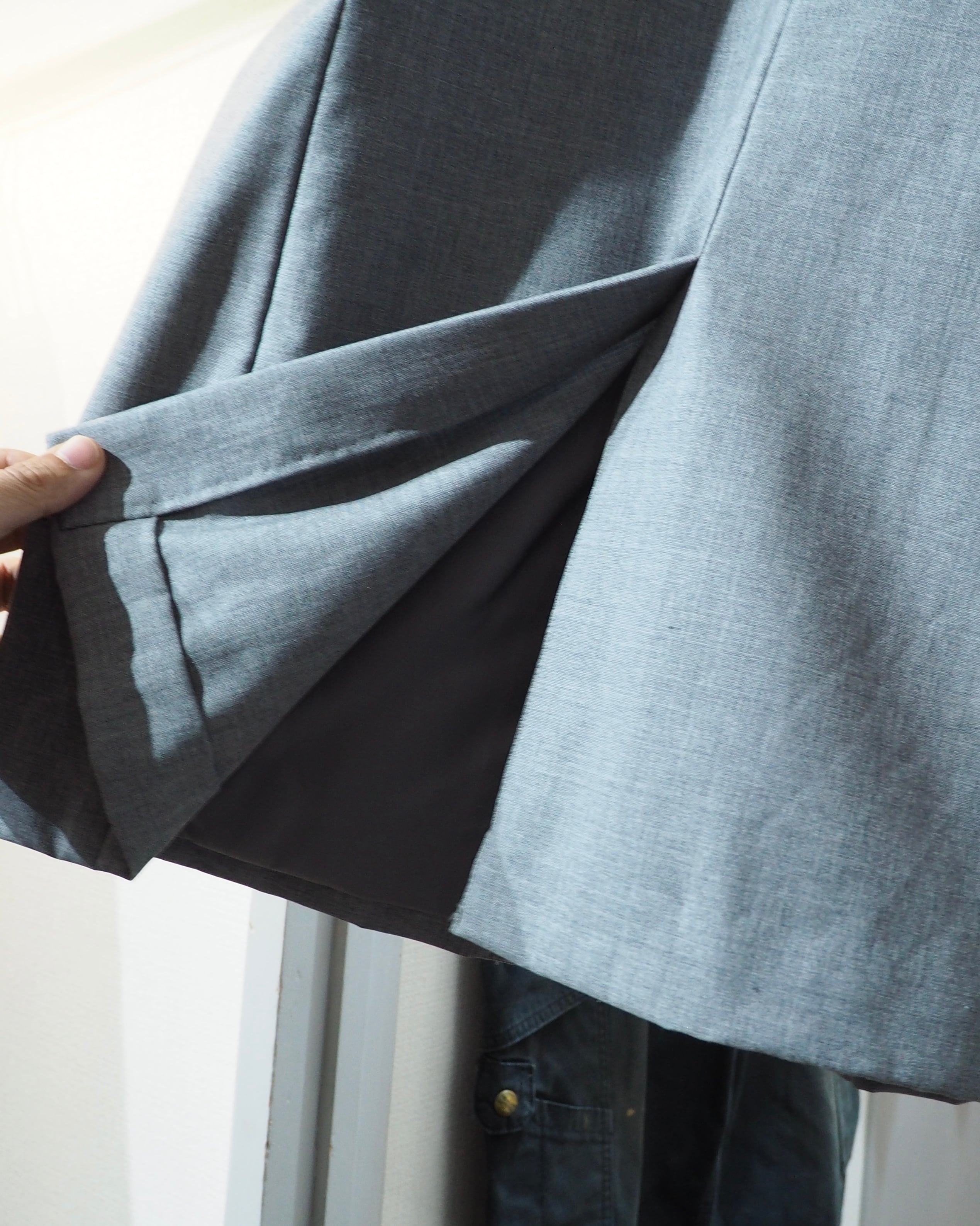 1990s " KENZO HOMME " Beautiful Smoky Blue Color vintage Tailored jacket