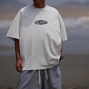 レタープリントダメージTシャツ A4241