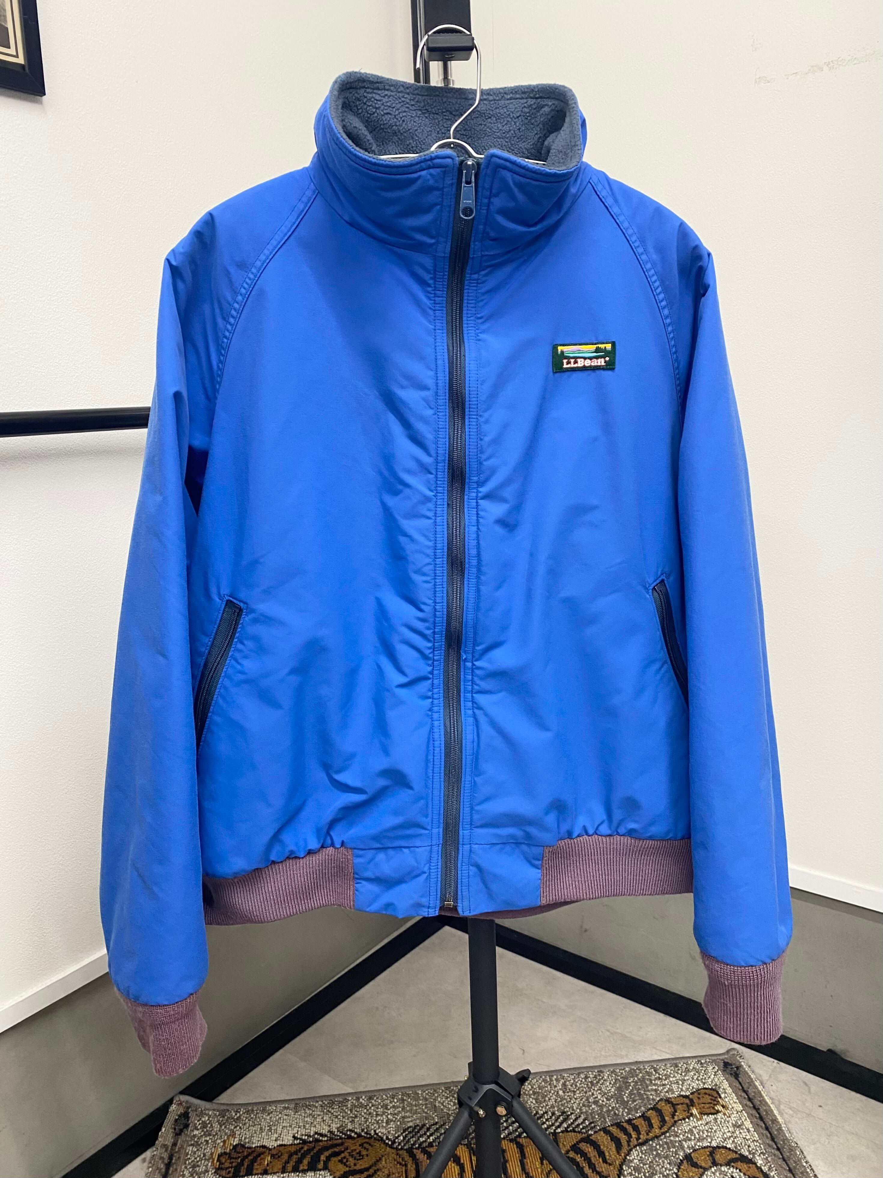 80sL.L.BEAN Nylon Fleece Warm Up Jacket/L | ACIDHOUSE Vintage＆New