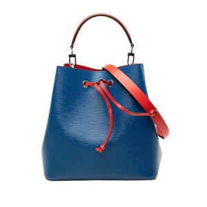 ルイ ヴィトン エピ ネオノエ ハンドバッグ ショルダーバッグ 2WAY M55395 ブルー グリーン レッド レザー レディース LOUIS VUITTON 【中古】
