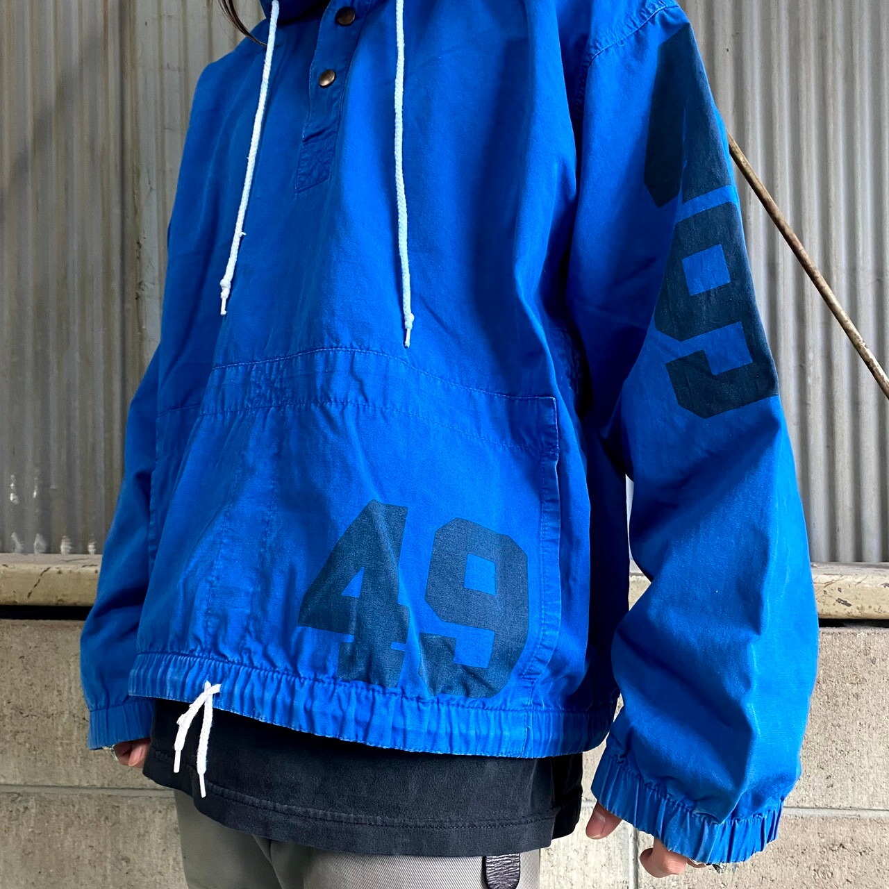 80年代 ACA JOE コットンアノラックパーカー メンズL 古着 プル 