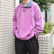 design half button sweat