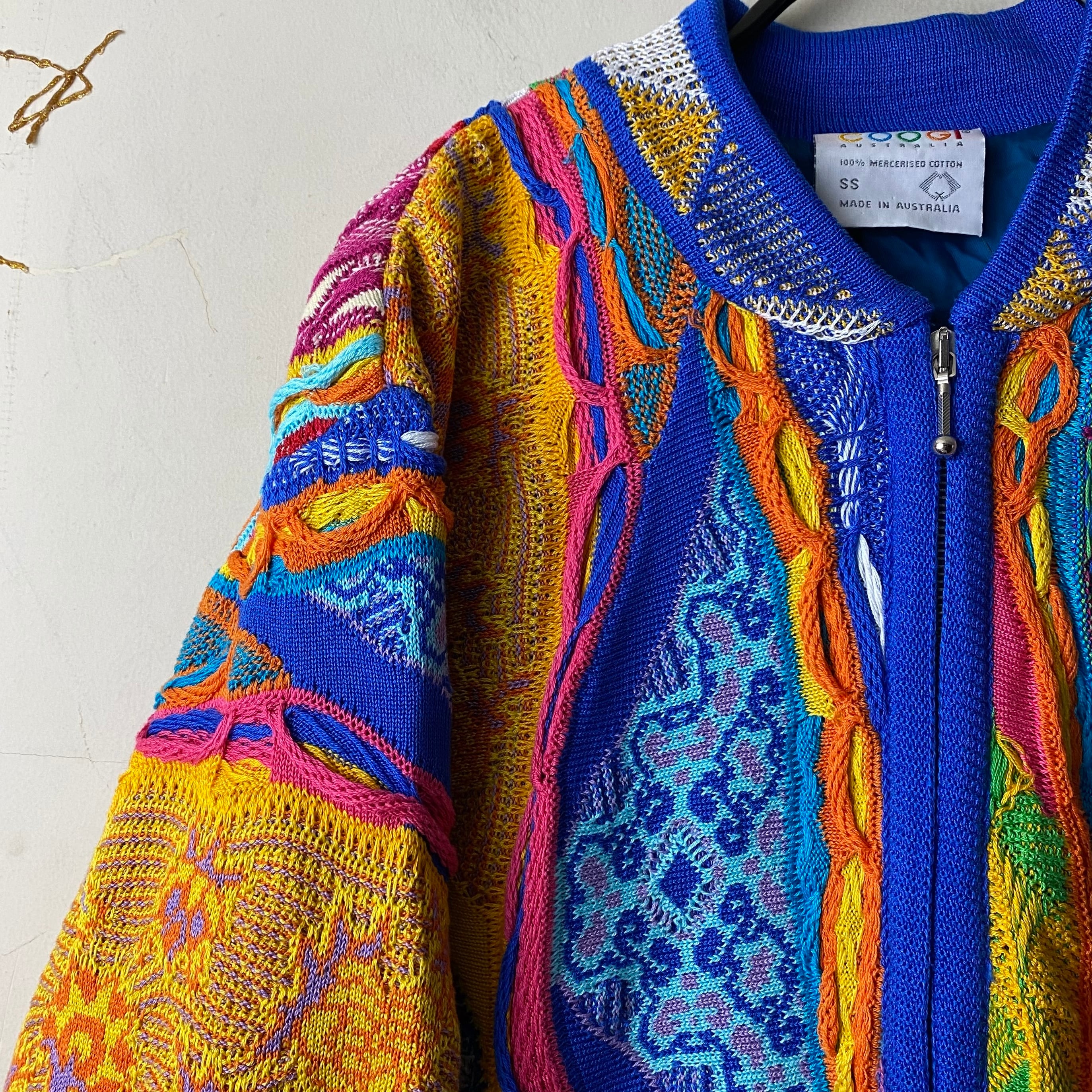 COOGI 3D cotton knit zip-up jacket | NOIR ONLINE