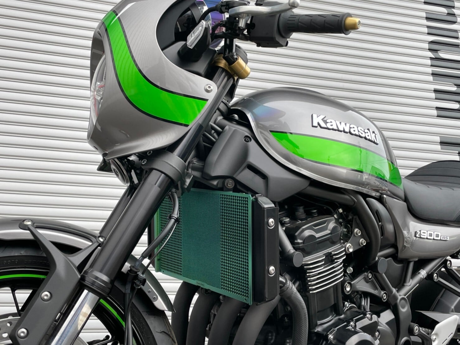 チタン ラジエターコアガード for KAWASAKI Z900RS/RS CAFE / グリーン | Titanium Power powered  by BASE