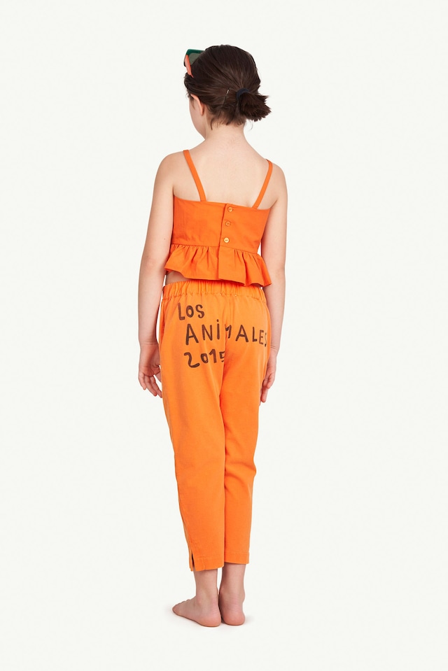 【22SS】the animals observatory ( TAO ) CAMELEON KIDS PANTS ORANGE LOGO パンツ　