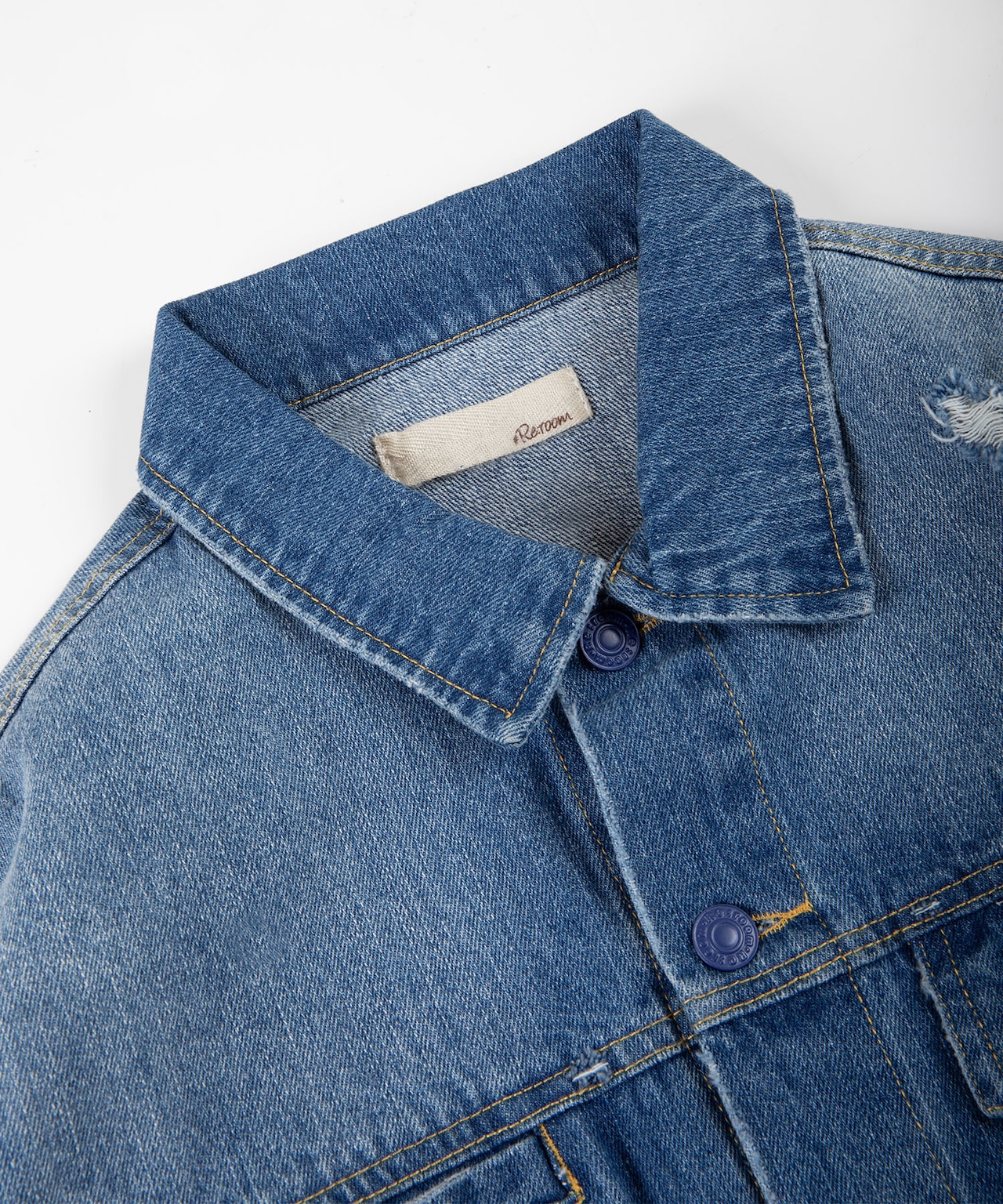 【#Re:room】VINTAGE DROP SHOULDER DENIM JACKET［REJ113］