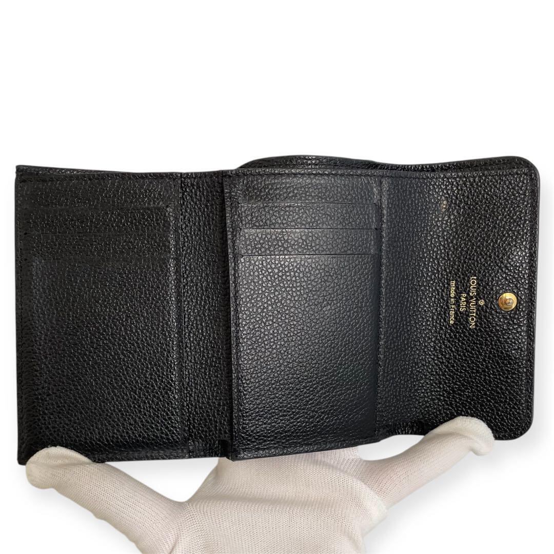 ルイヴィトン ポルトフォイユ ポンヌフ コンパクト 財布 三つ折り 黒 良品◇ルイヴィトン コンパクト財布 アンプラント ポルトフォイユ