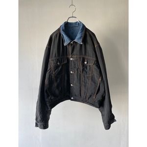 -Pepe Jeans- denim×nylon Tracker jacket