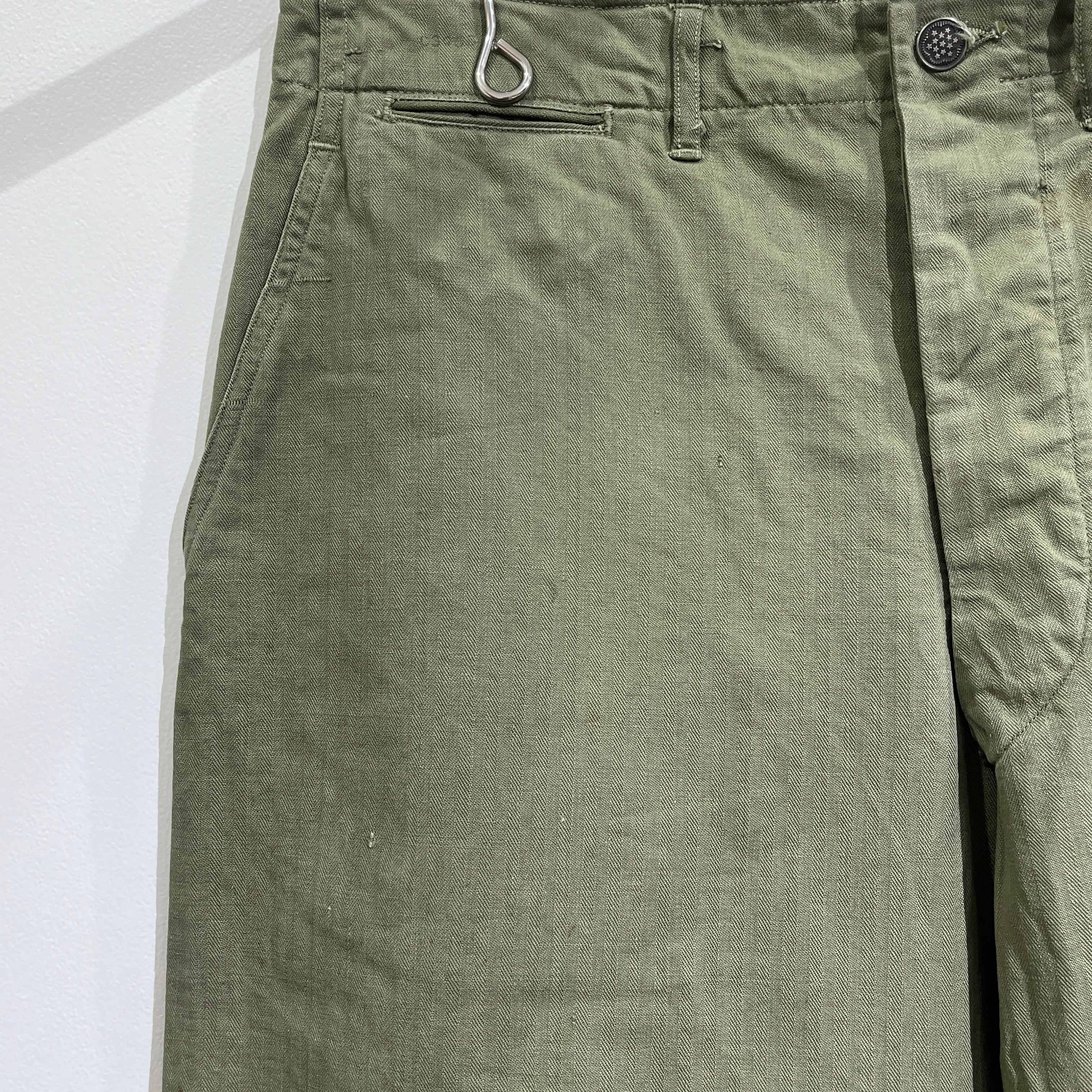 40s US ARMY M-42 HBT Pants 40年代 アメリカ陸軍 ヘリンボーンツイル
