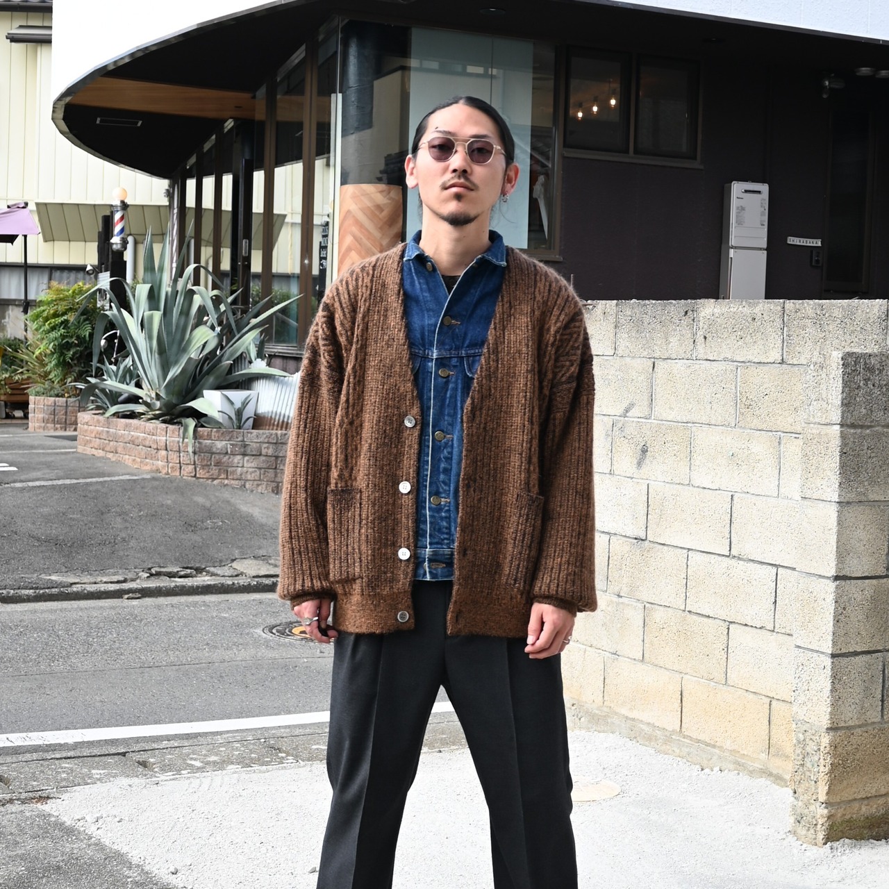 YASHIKI / Sekkei mohair Cardigan