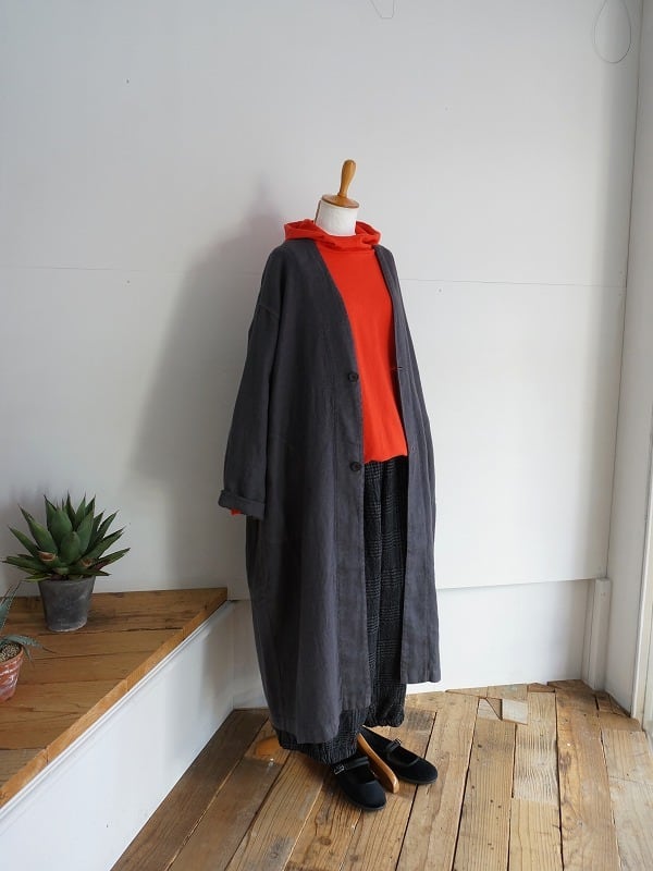 TRAVAIL MANUEL トラバイユマニュアル ライトグログランビッグパーカ