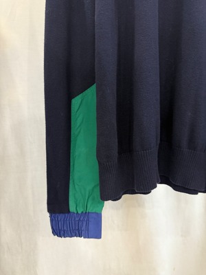 "sacai" pattern cotton knit