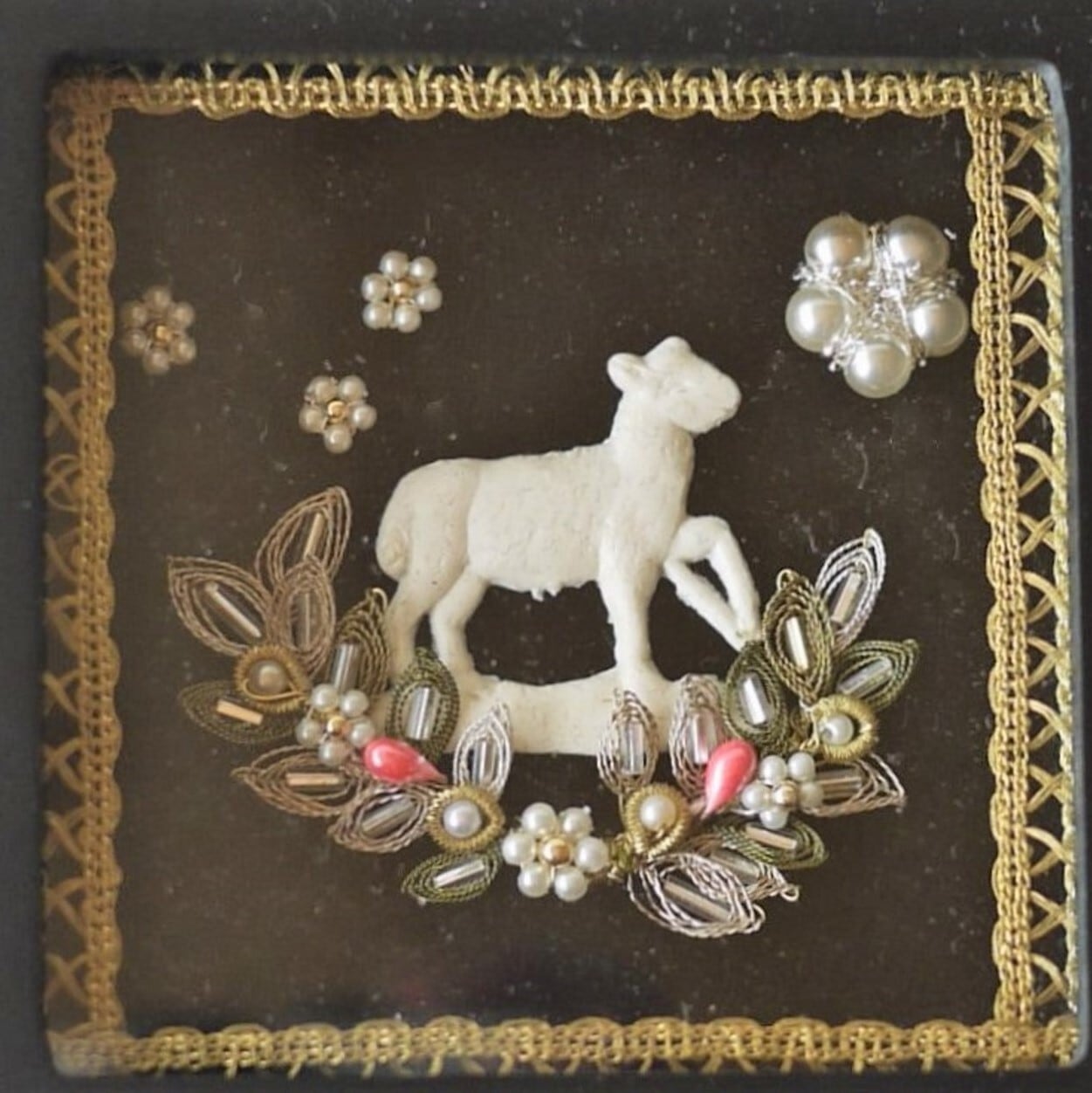 白い子羊 ワックス ドイツ手工芸