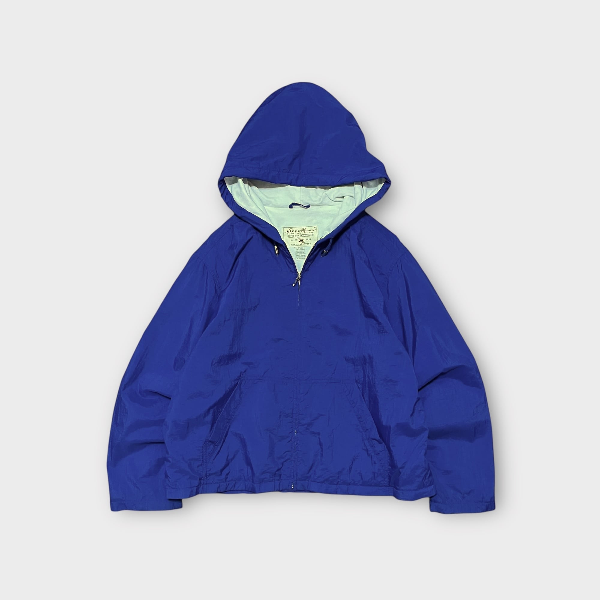 【Eddie Bauer】1990's~ ダブルフェイスナイロンジップフーディー