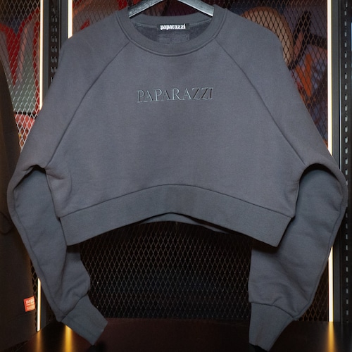 PAPARAZZI Embroidery Logo Cropped Sweat