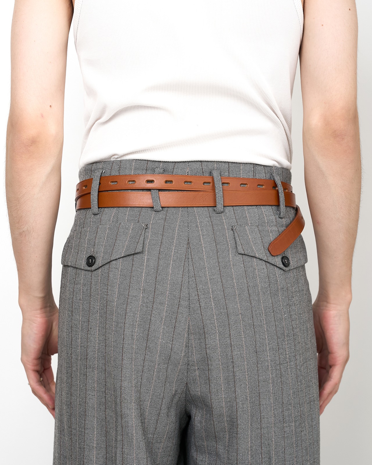 HED MAYNER "VERY LONG BELT CAMEL BROWN"