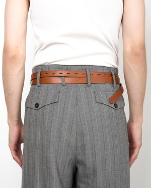HED MAYNER "VERY LONG BELT CAMEL BROWN"