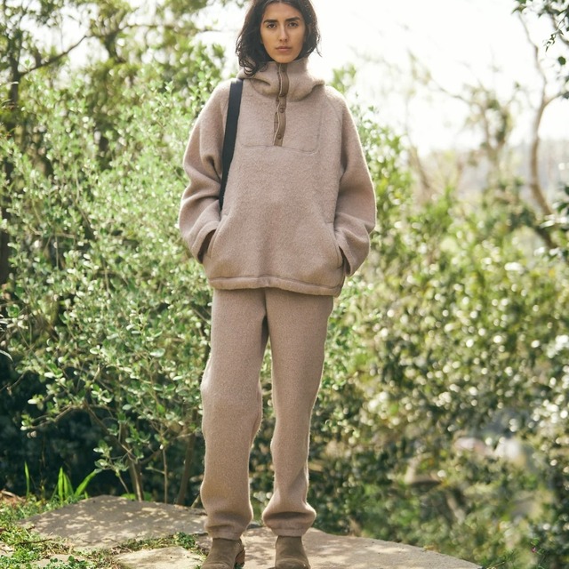 ARCHI / WOOL SHAGGY ZIP PANTS