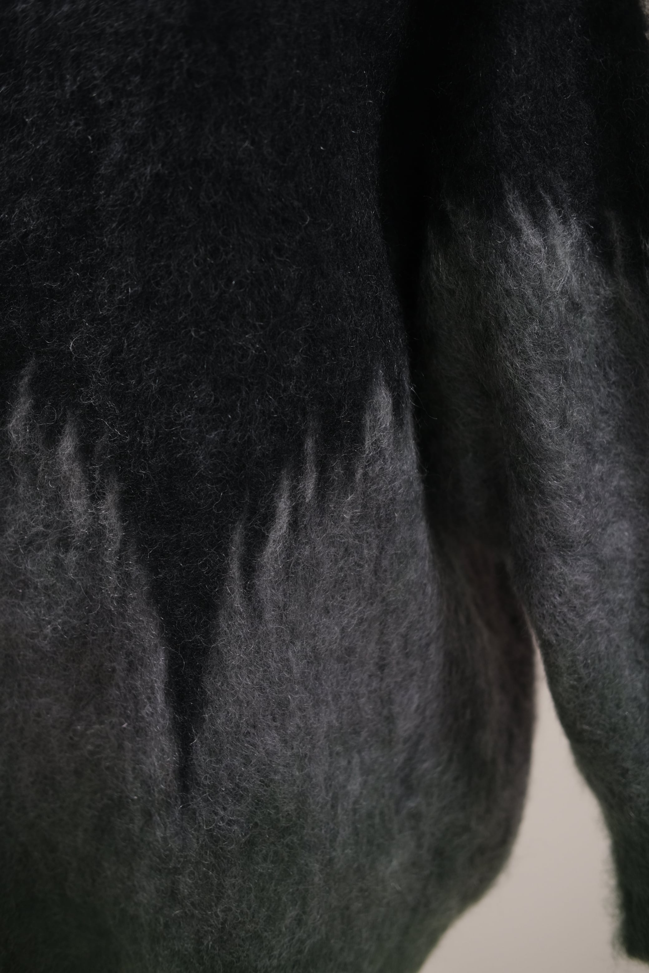 Mame Kurogouchi】Drip Glaze Pattern Mohair Knitted Top- khaki - | loop