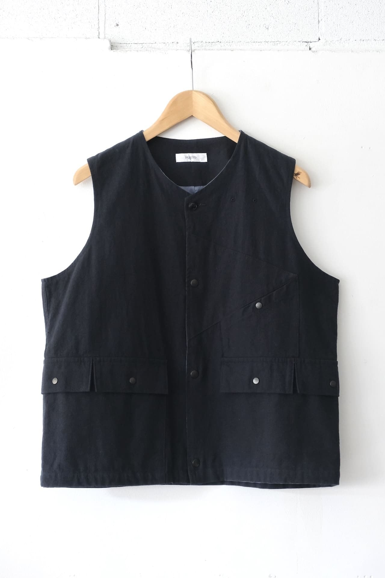 FUJITOハンティングベスト ネイビー FUJITO Hunting Vest Blue Gray,Navy | Directors Web Shop