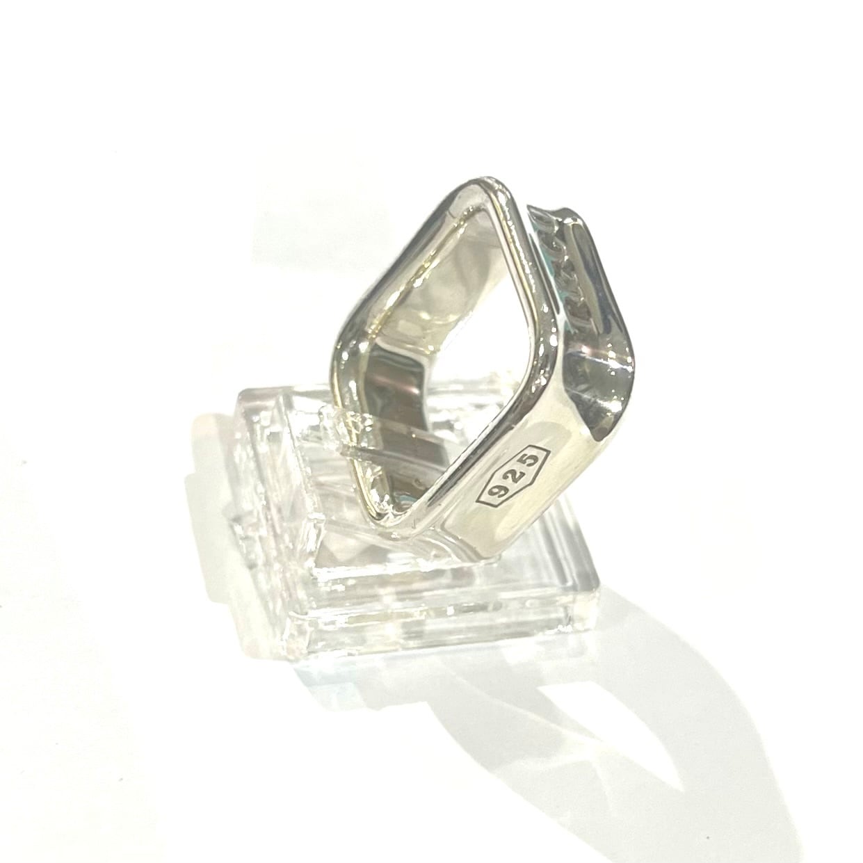 TIFFANY&CO.】【11-12号】2453 T&CO 1837 スクエアリング／シルバー925
