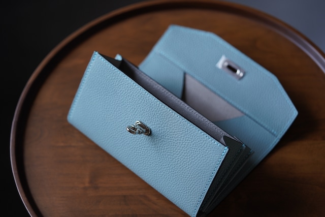 【受注生産品】ギャルソンウォレット スカイ