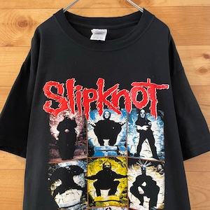 【DELTA MAGNUM WHIGHT】Slipknot  バンドTシャツ 2005年ツアーt バックプリント スリップノット Mサイズ US古着