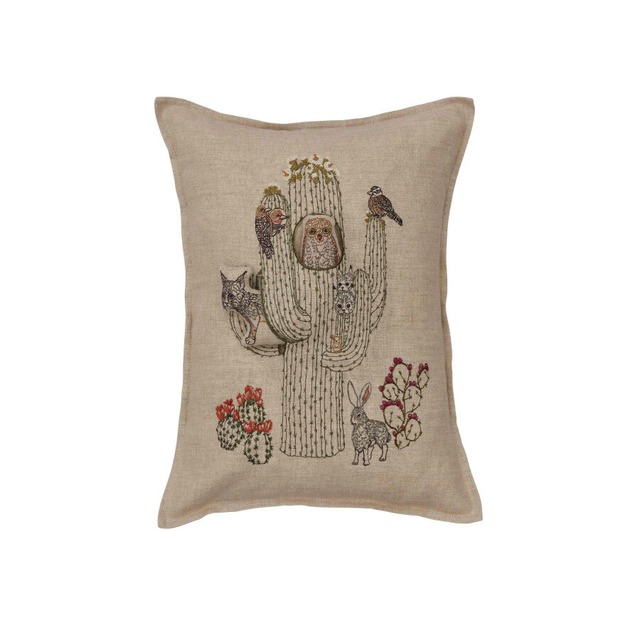 CORAL&TUSK [Saguaro House Pocket Pillow] サボテンのお家 ポケット&ドール付き クッションカバー 30×40cm(コーラル・アンド・タスク)