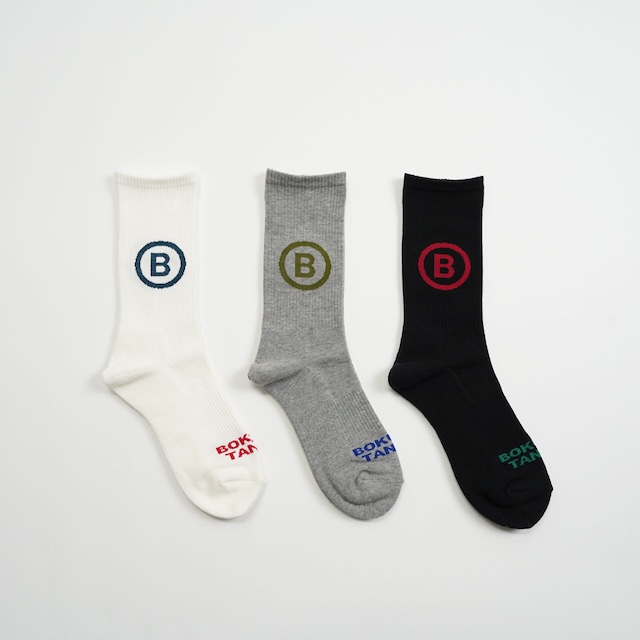 BOKU HA TANOSII ／ BOKUTANO SOCKS "BTロゴパイルロークルー"