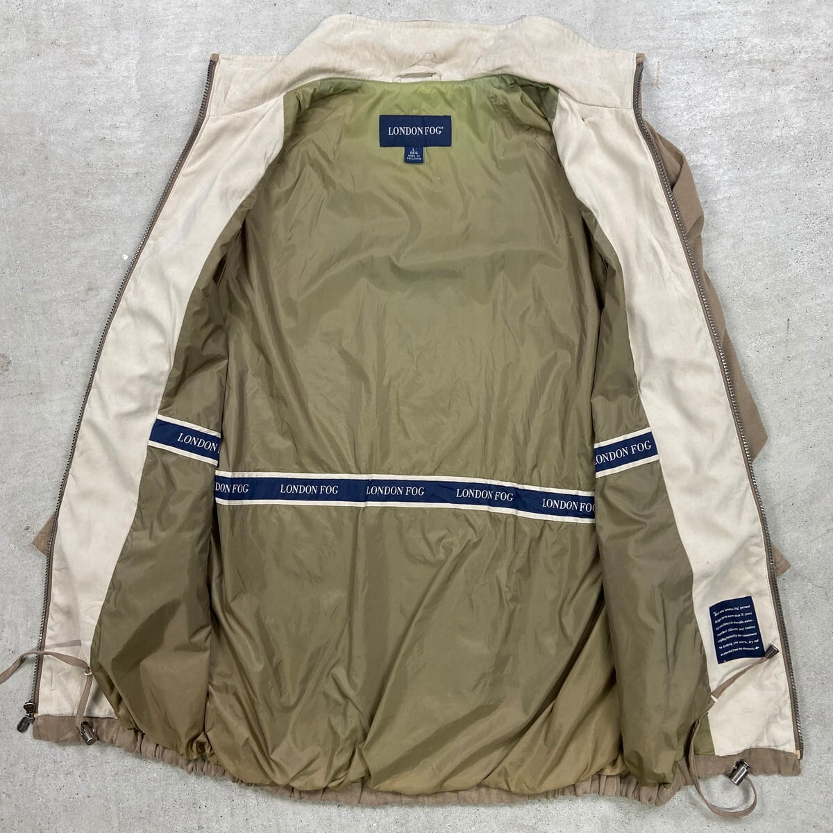 90年代 LONDON FOG ロンドンフォグ フェイクスエード フーデッド
