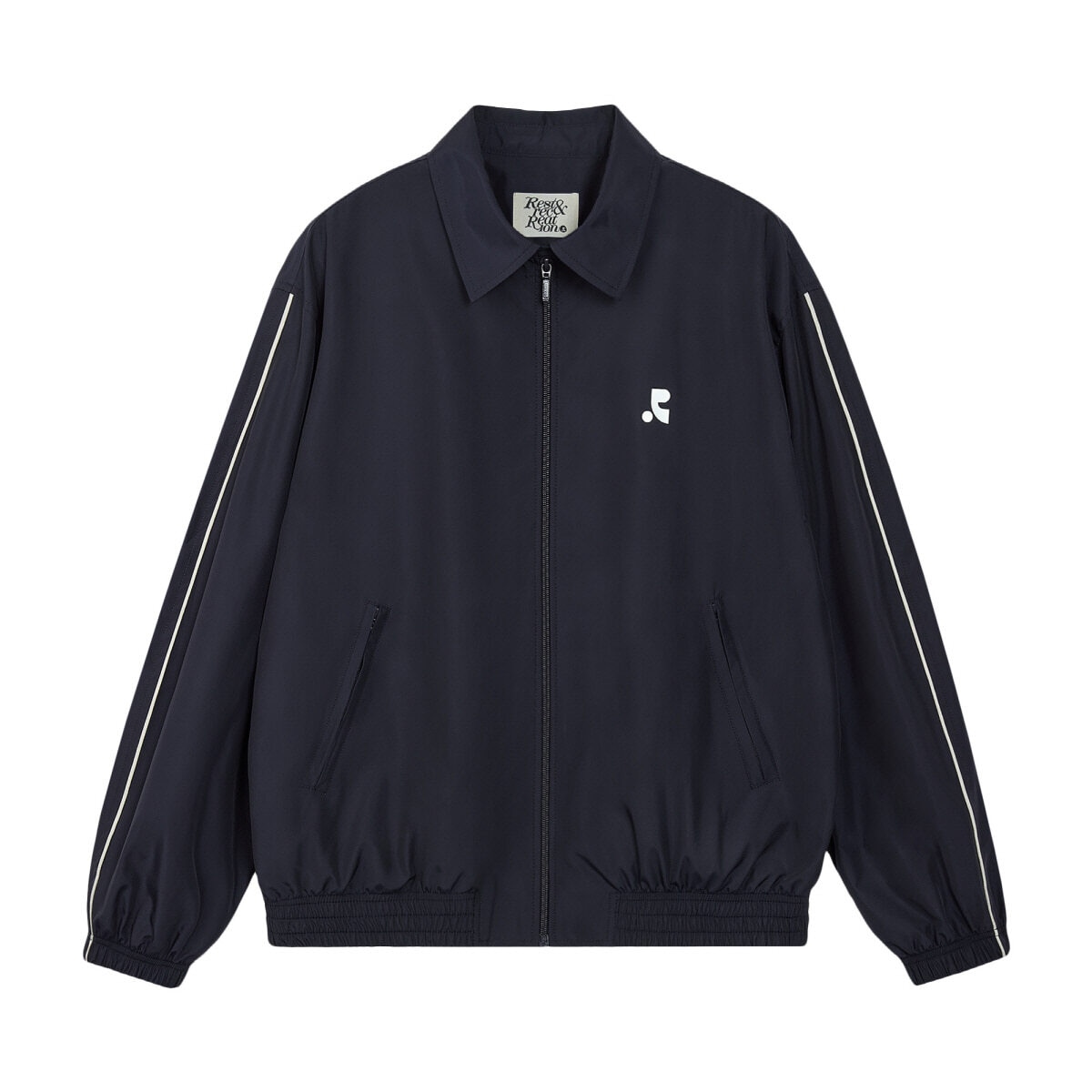 [Rest & Recreation] OVERSIZED COLLAR JACKET - DARK NAVY 正規韓国ブランド 韓国 ...