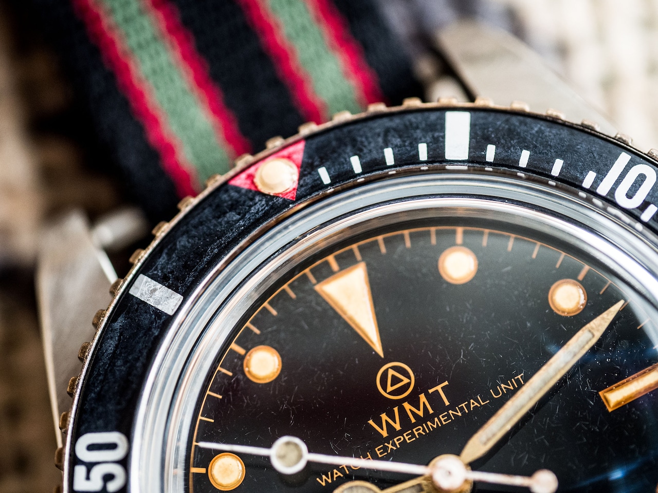 WMT WATCHES Sea Diver – ” MI6-010B ” Intelligence Agency Special Edition / All Aged With Brass Bezel