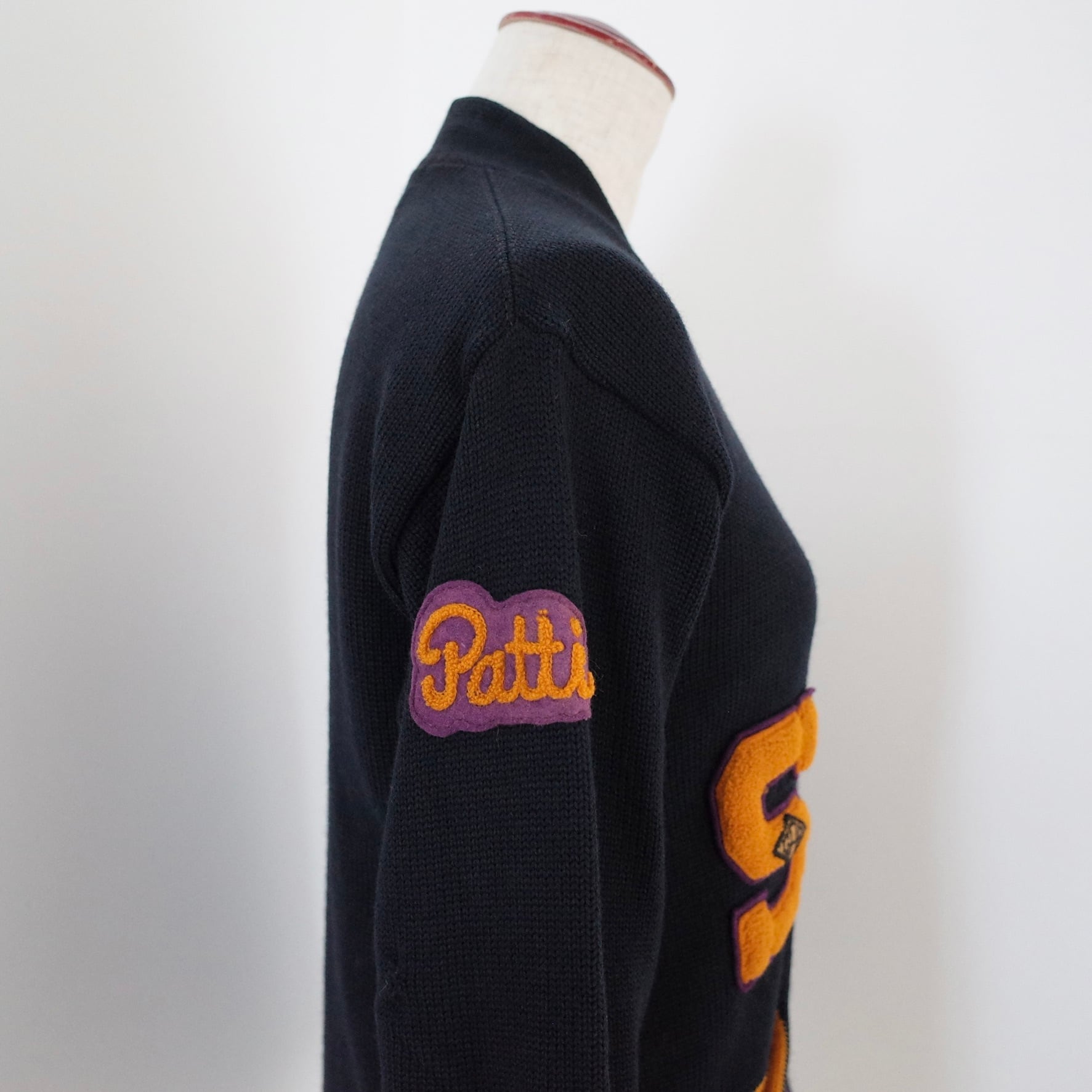 50s Lasley Knitting co. lettered cardigan | port.