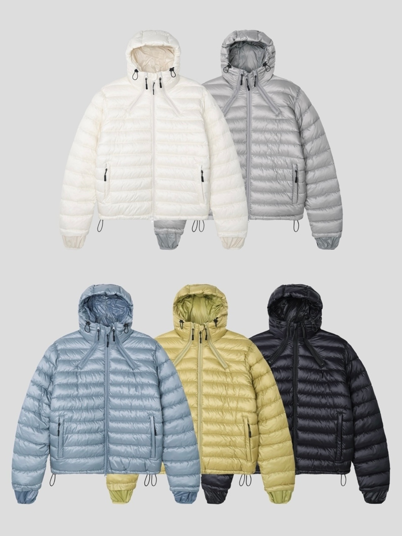 Lightweight Compact Zip Puffer Jacket (5color) - 2