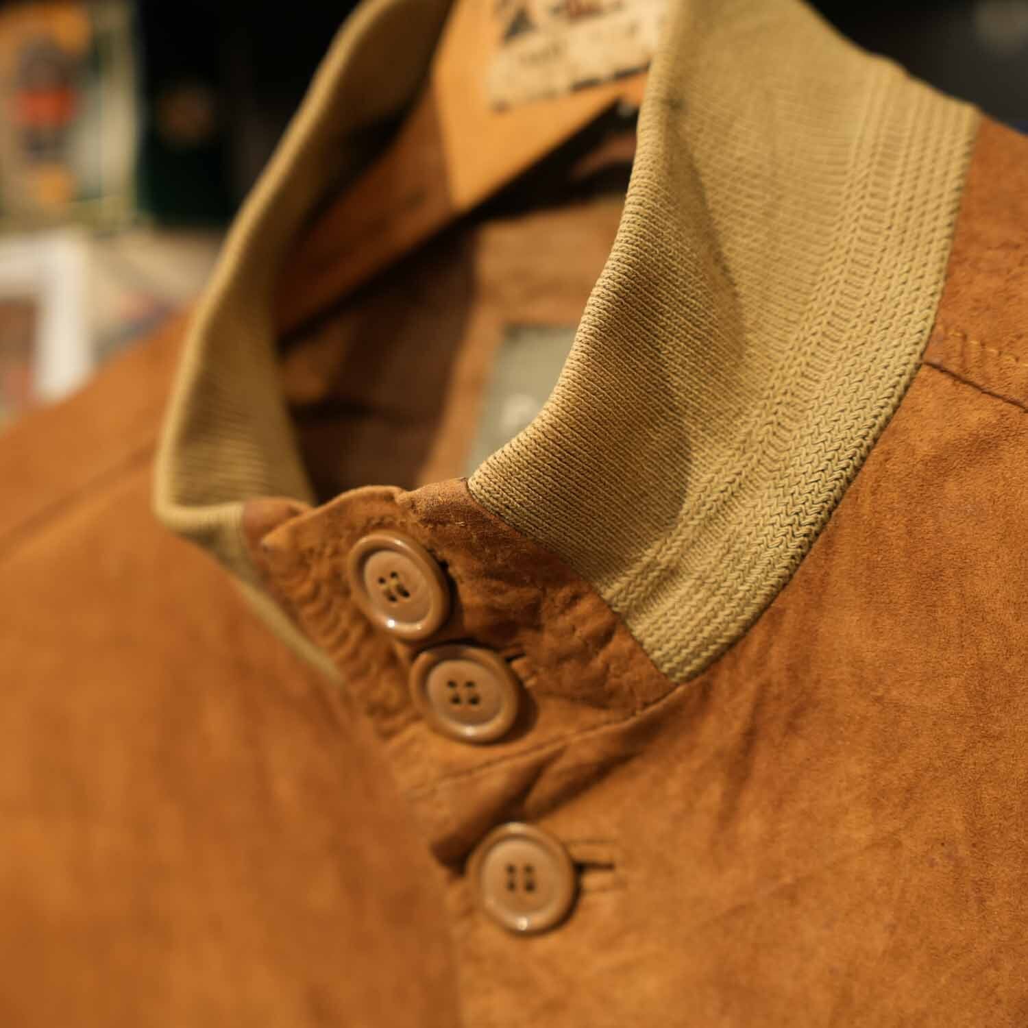 90s～ Valstar型 ヴィンテージ 刺繍 レザーブルゾン 本革 スーベニア